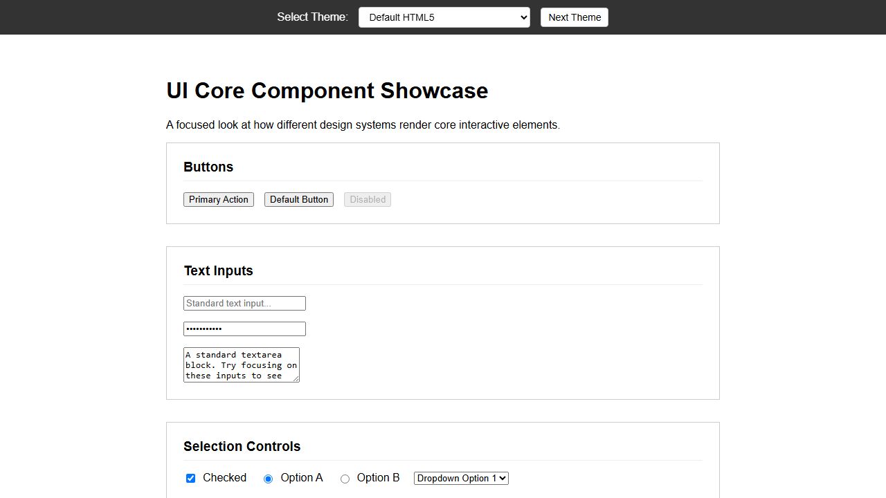 UI Showcase